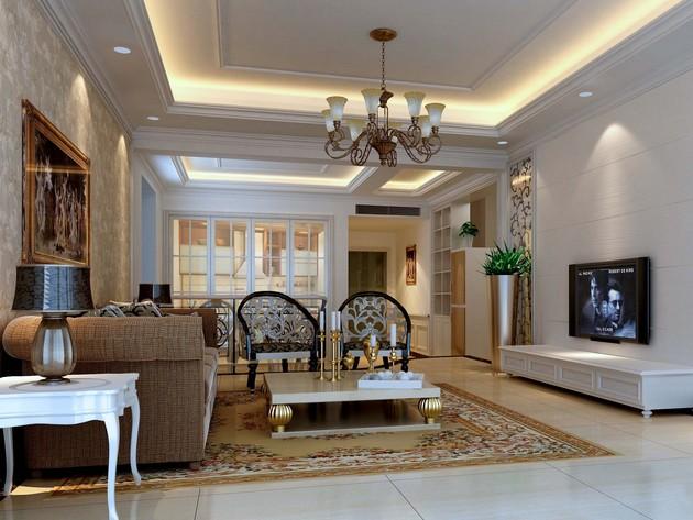 杭州恒诚装饰工程提供客厅装饰工程设计.